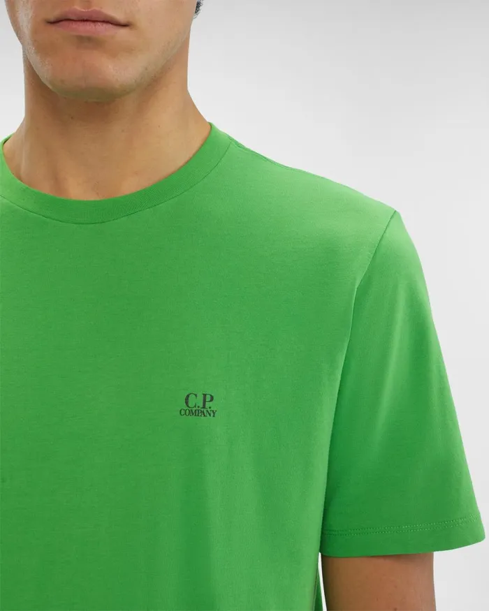 Man CP Company Tshirts and Polo 301 Jersey Small Logo Tshirt Classic Green