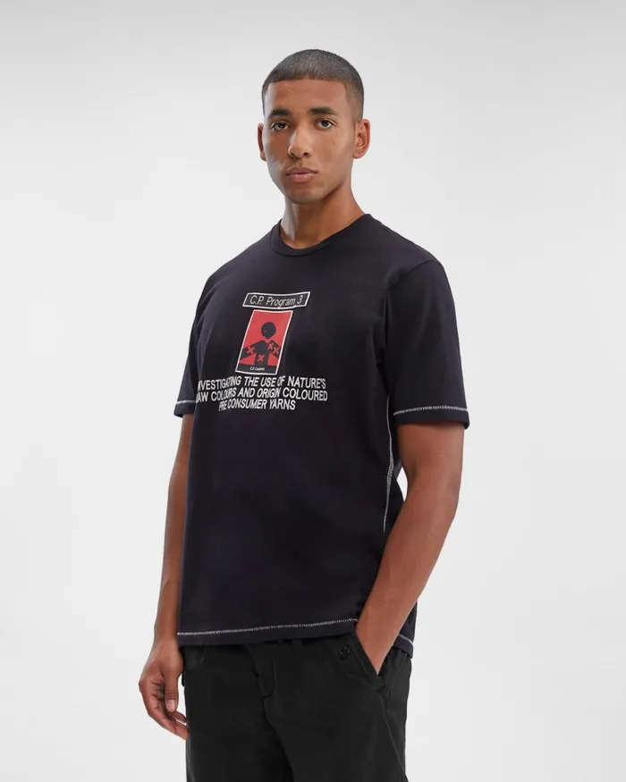 Man CP Company Tshirts and Polo CP Program3 Tshirt Black