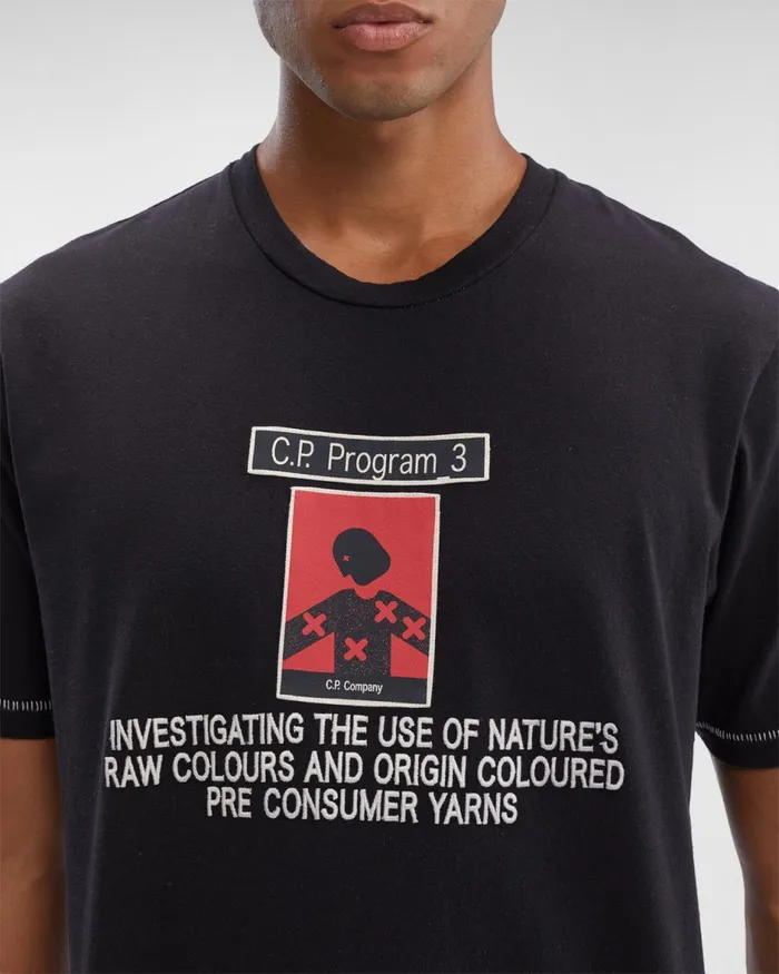 Man CP Company Tshirts and Polo CP Program3 Tshirt Black
