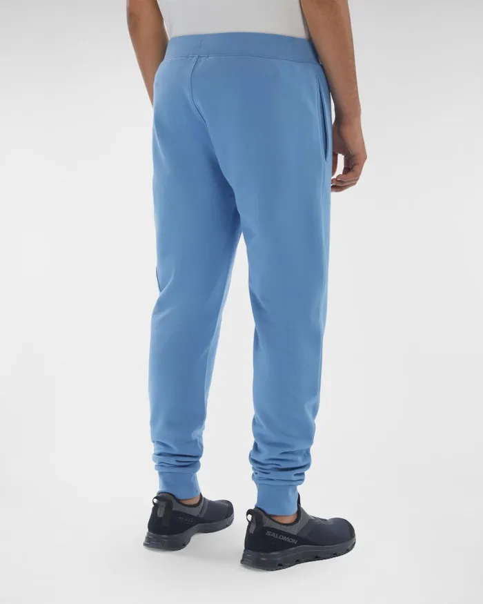 Man CP Company Tracksuits and Shorts Diagonal Raised Fleece Sweatpants Riviera 8211 Blue