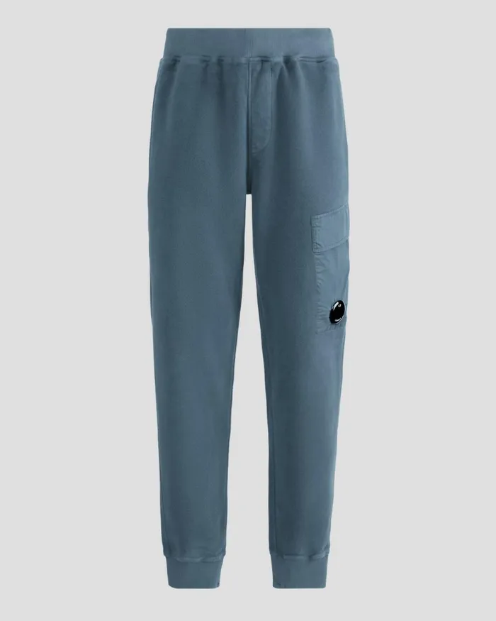 Man CP Company Tracksuits and Shorts Reverse Brushed and Emerized Diag Fleece Sweatpants Orion Blue Man CP Company Tracksuits and Shorts Reverse Brushed and Emerized Diag Fleece Sweatpants Orion Blue