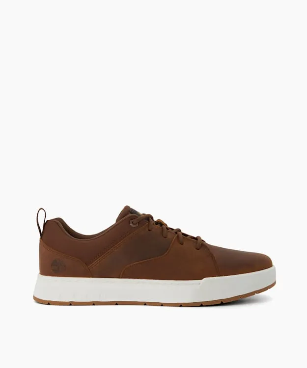 Maple Grove Ox Brown Leather Lace Up Trainers Dune London Brown Men Dune London Casual Shoes