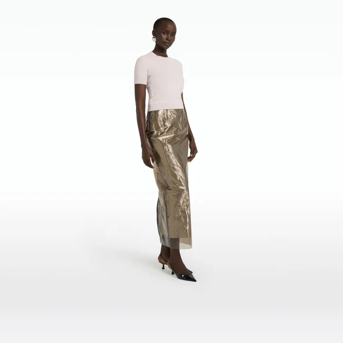 Mara Taupe Skirt Women Safiyaa Skirts