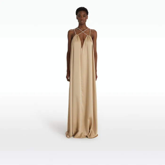 Marf Pebble Long Dress Women Safiyaa Dresses