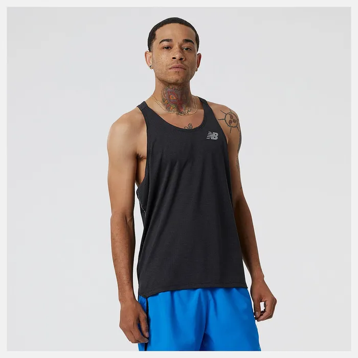 Matching Sets Men Newbalance Impact Run Singlet Black