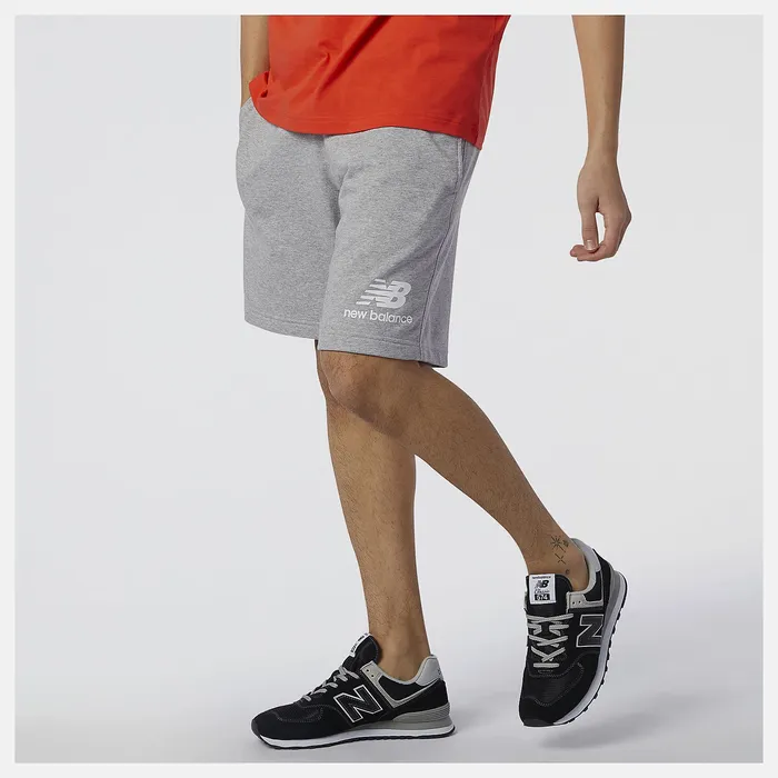 Matching Sets Men Newbalance NB Essentials Stacked Logo Short Athletic Grey Matching Sets Men Newbalance NB Essentials Stacked Logo Short Athletic Grey