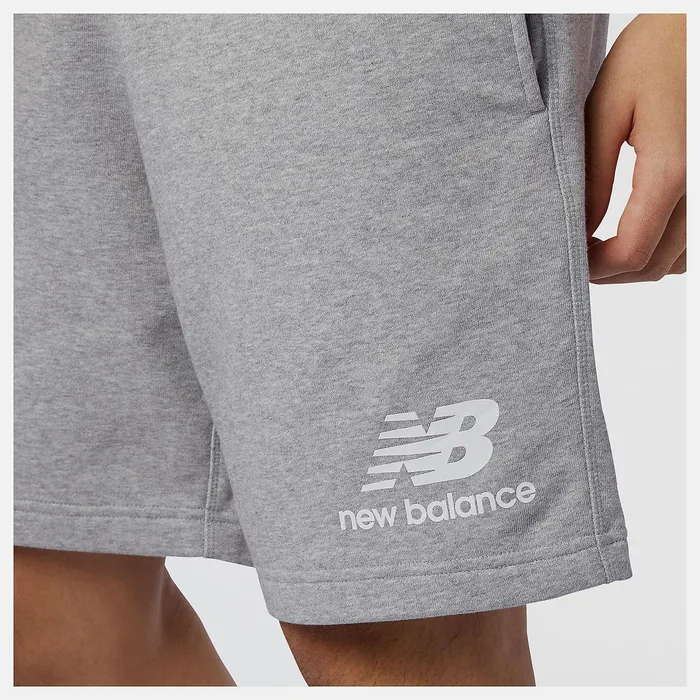Matching Sets Men Newbalance NB Essentials Stacked Logo Short Athletic Grey Matching Sets Men Newbalance NB Essentials Stacked Logo Short Athletic Grey