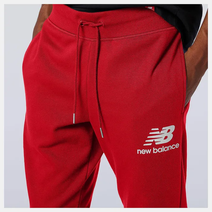 Matching Sets Men Newbalance NB Essentials Stacked Logo Sweatpant Team Red Inline Matching Sets Men Newbalance NB Essentials Stacked Logo Sweatpant Team Red Inline