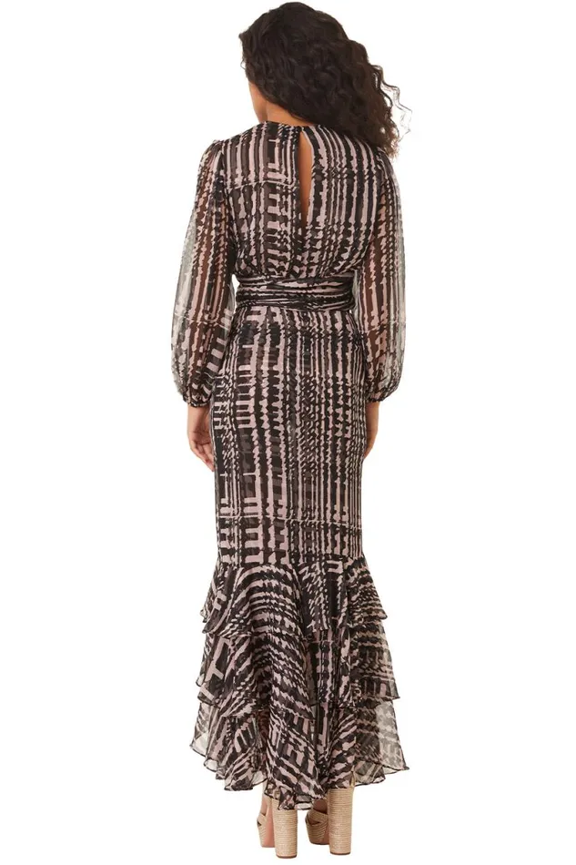 Matching Sets Women MISA Los Angeles BEATRIZ TOP Holiday Abstraction