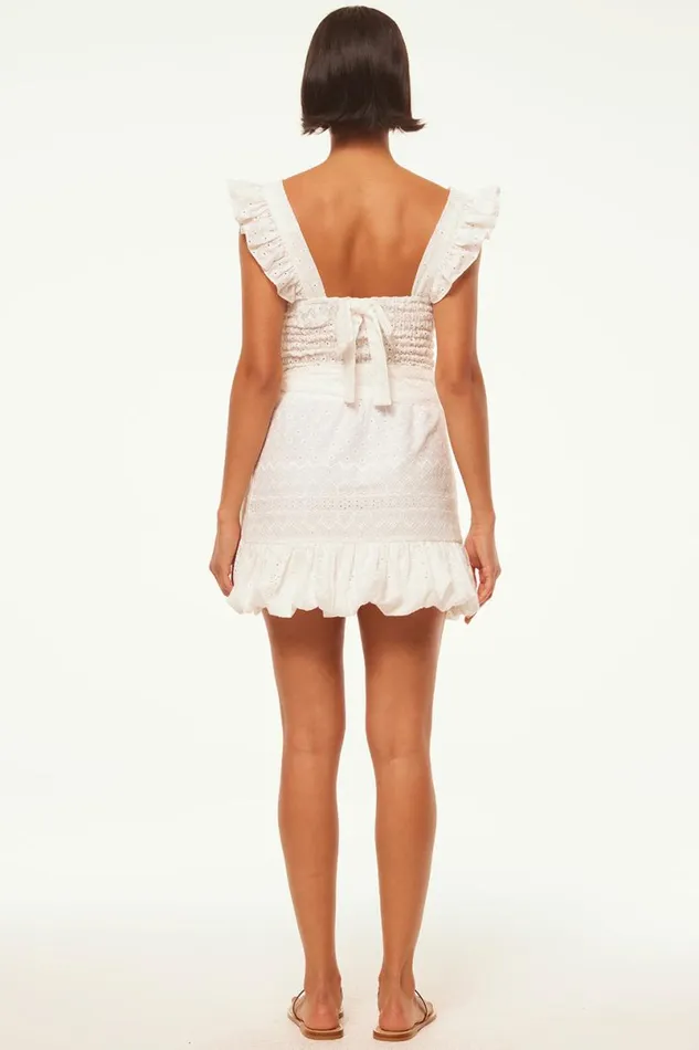 Matching Sets Women MISA Los Angeles EDEN SKIRT White Eyelet