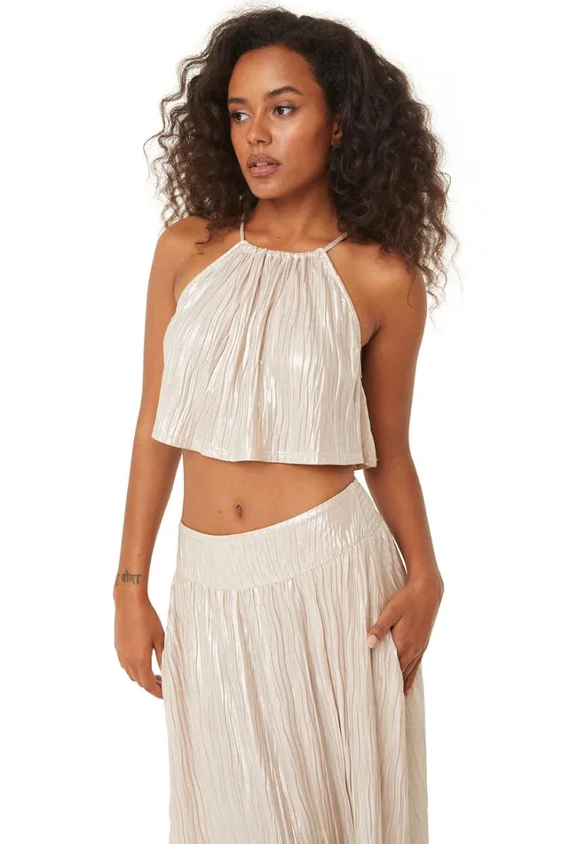 Matching Sets Women MISA Los Angeles SAANA TOP Mother Of Pearl