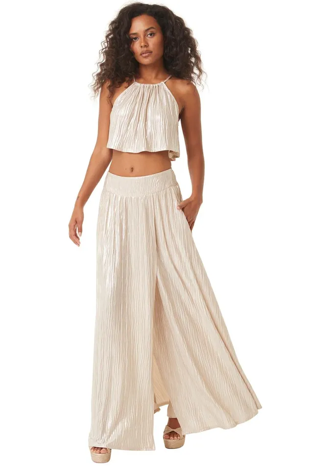 Matching Sets Women MISA Los Angeles SAANA TOP Mother Of Pearl