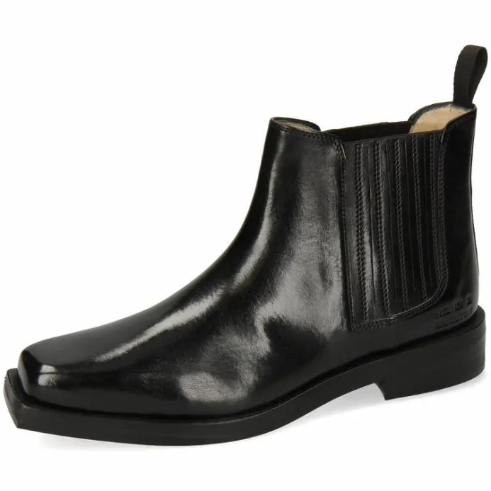 Melvin and Hamilton Bella 1 Black Women Ankle Boots