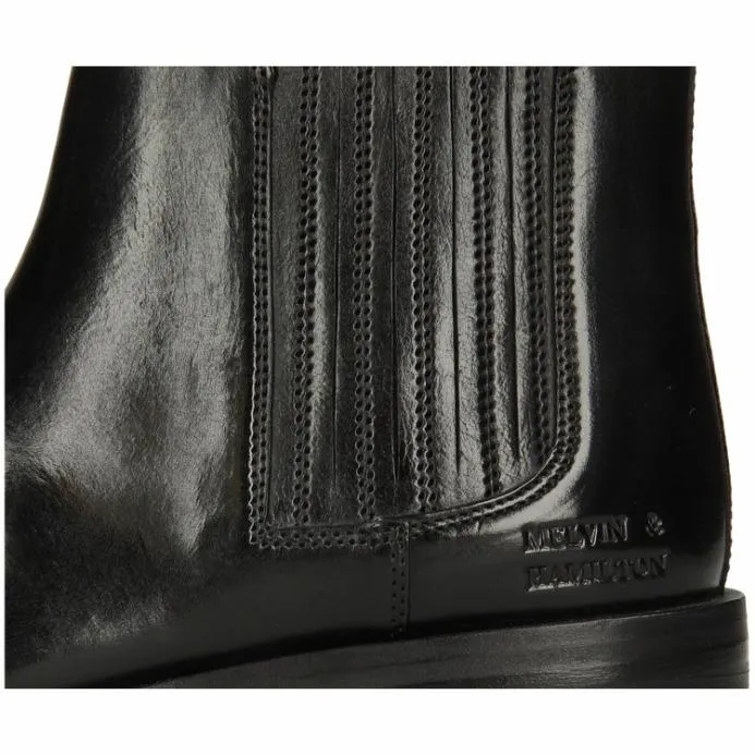 Melvin and Hamilton Bella 1 Black Women Ankle Boots