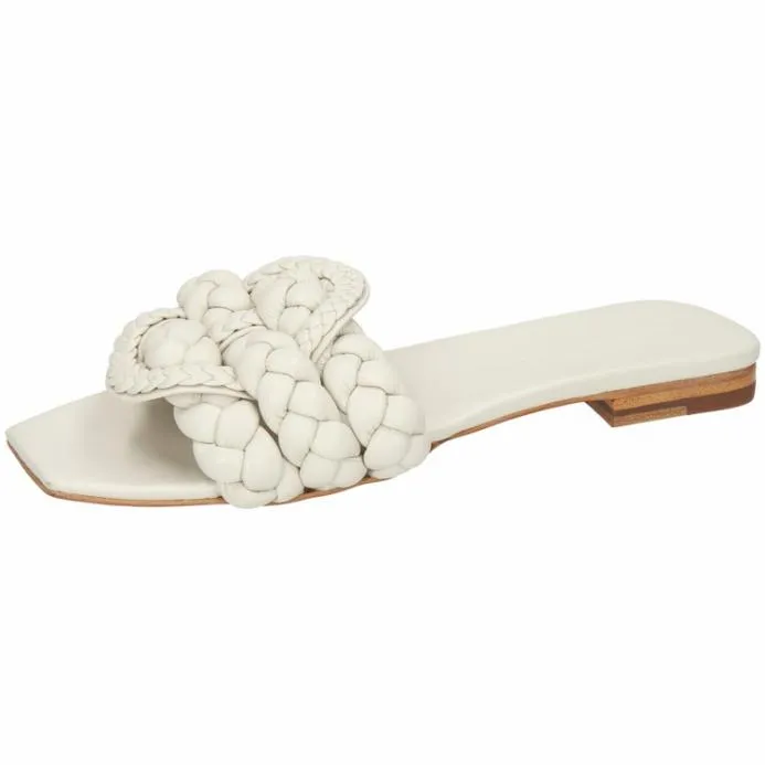 Melvin and Hamilton Brooke 2 White Women Mules