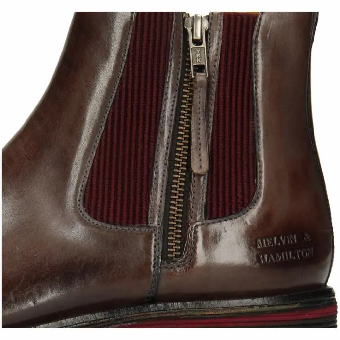 Melvin and Hamilton Eddy 25 Grey Men Ankle Boots