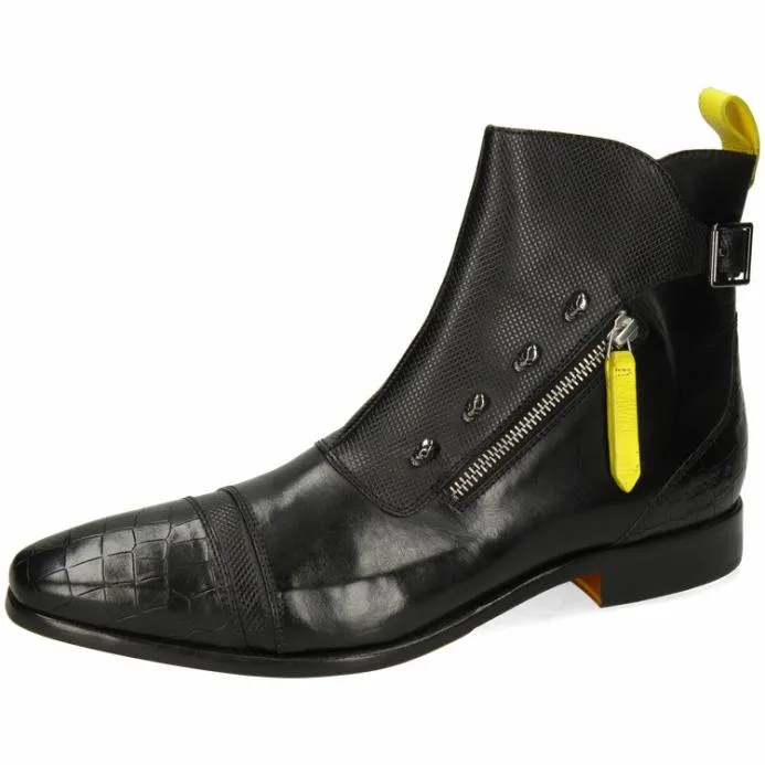 Melvin and Hamilton Elvis 25 Black Men Ankle Boots