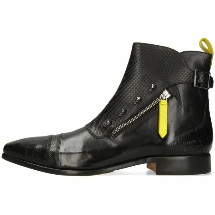 Melvin and Hamilton Elvis 25 Black Men Ankle Boots