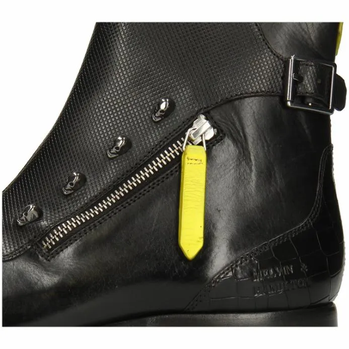 Melvin and Hamilton Elvis 25 Black Men Ankle Boots
