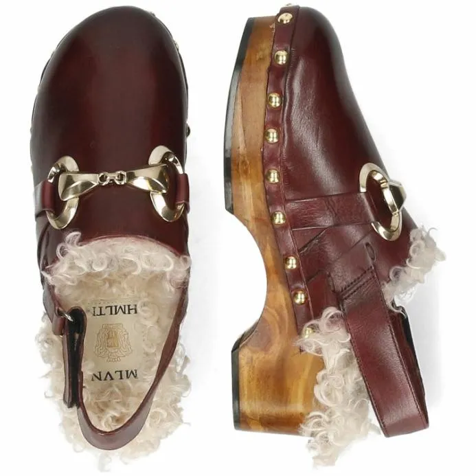 Melvin and Hamilton Flora 1 Purple Women Clogs