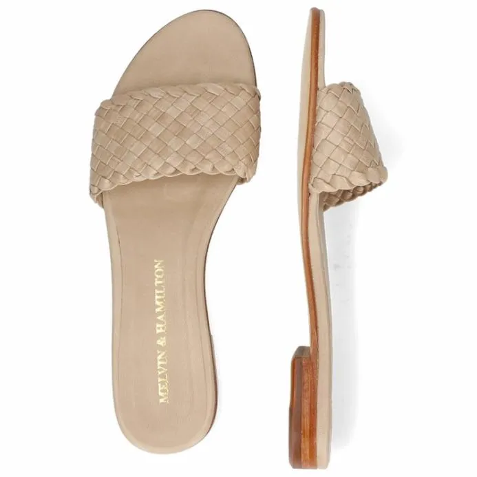 Melvin and Hamilton Hanna 26 Beige Women Mules