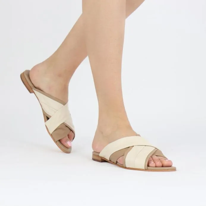 Melvin and Hamilton Hanna 60 Beige Women Mules