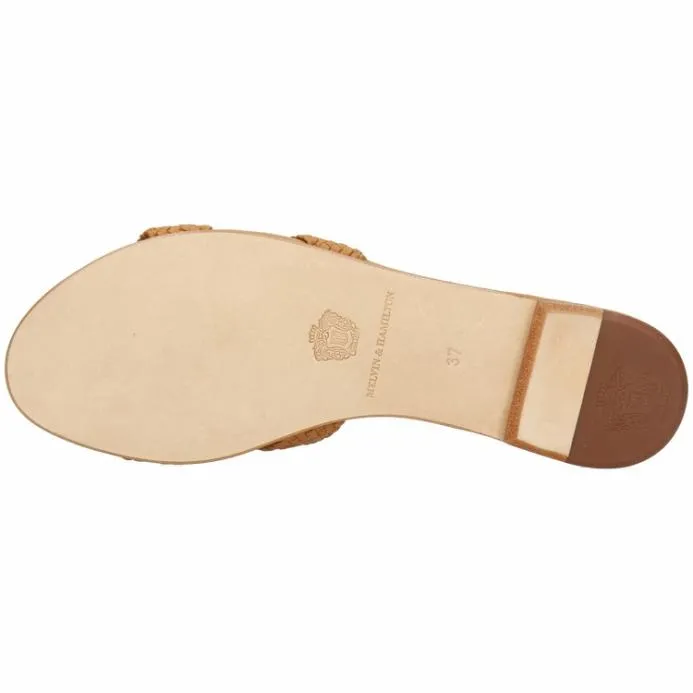 Melvin and Hamilton Hanna 83 Light Brown Women Mules