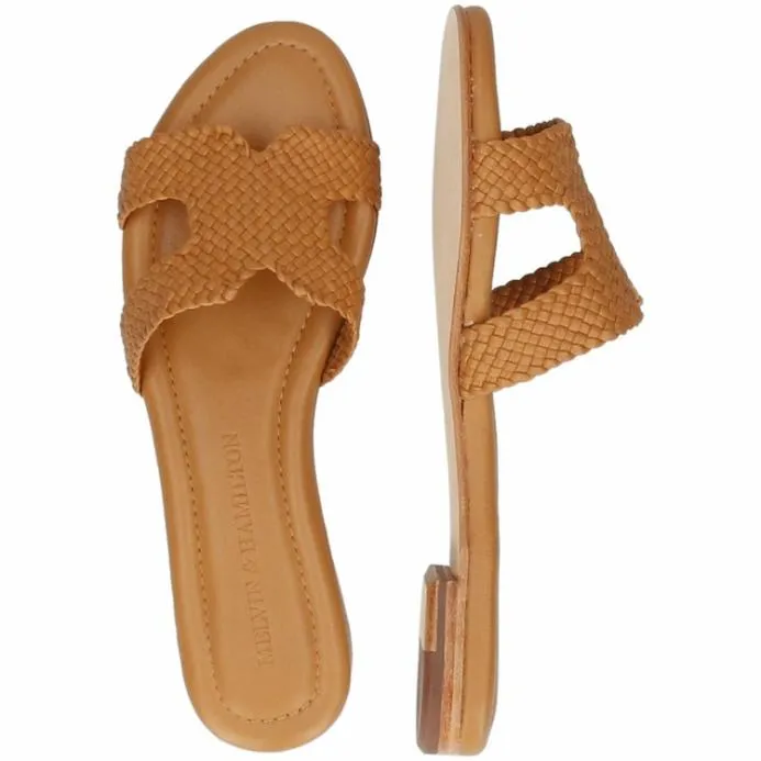 Melvin and Hamilton Hanna 83 Light Brown Women Mules