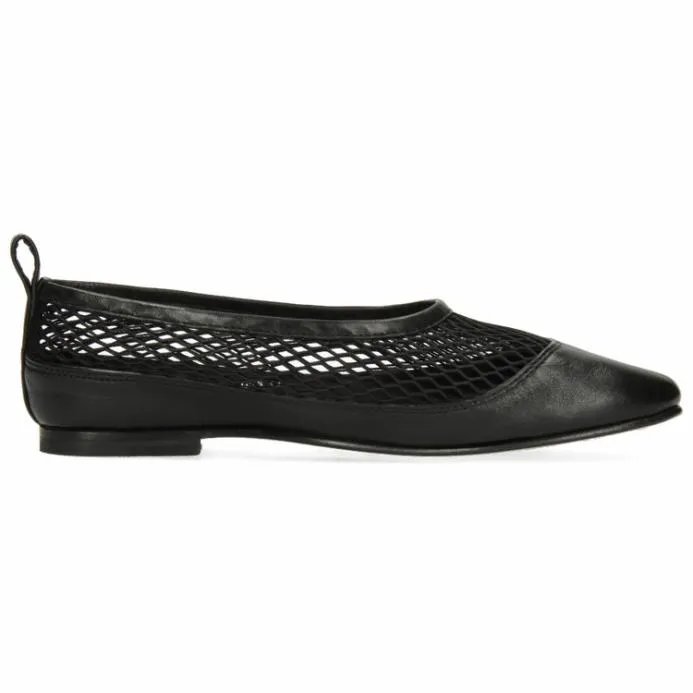 Melvin and Hamilton Iris 14 Black Women Ballet Pumps