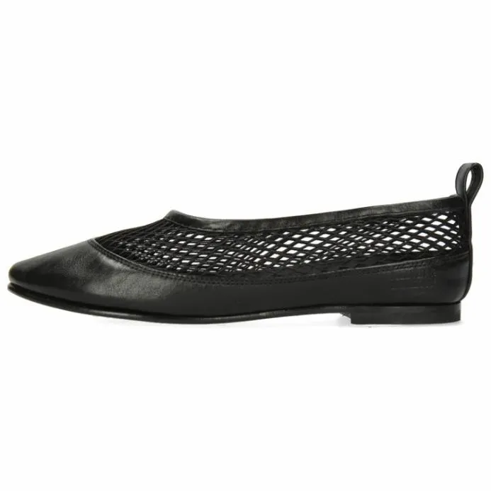 Melvin and Hamilton Iris 14 Black Women Ballet Pumps
