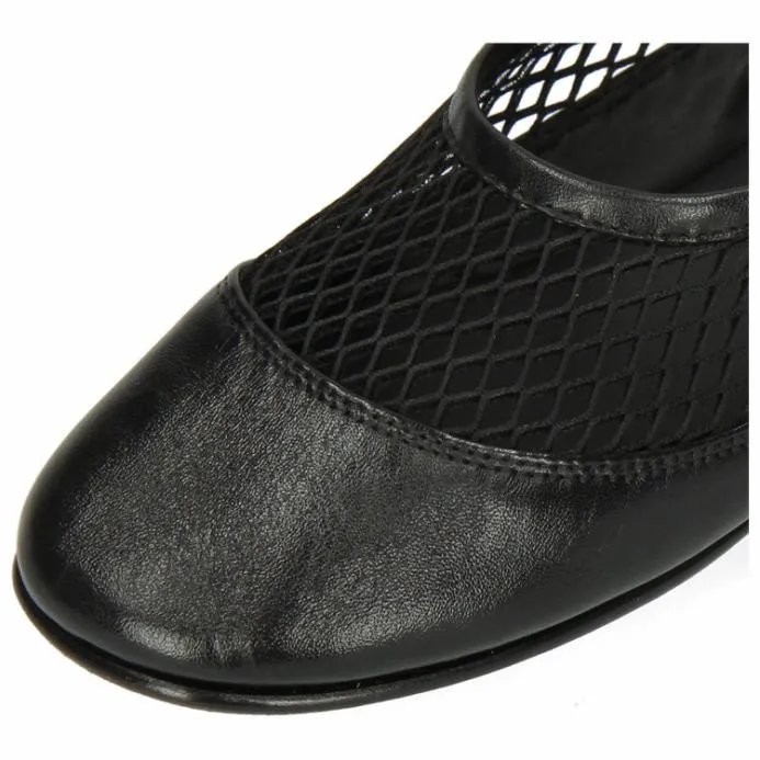 Melvin and Hamilton Iris 14 Black Women Ballet Pumps