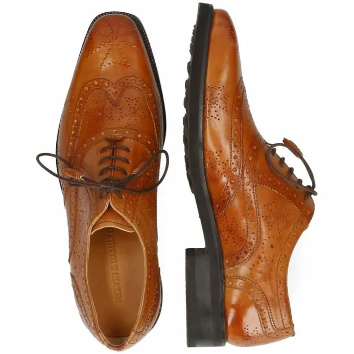Melvin and Hamilton Jeff 28 Light Brown Men Oxford Shoes