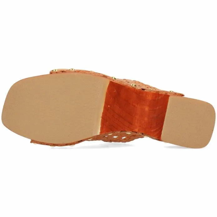 Melvin and Hamilton Maria 1 Orange Women Clogs