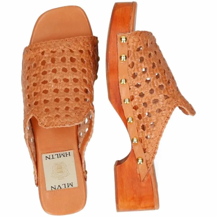 Melvin and Hamilton Maria 1 Orange Women Clogs