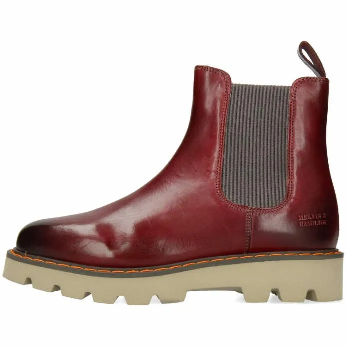 Melvin and Hamilton Megan 3 Purple Women Ankle Boots