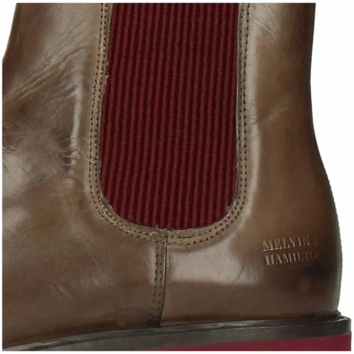 Melvin and Hamilton Megan 3R Grey Women Ankle Boots