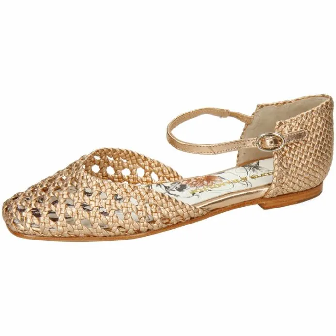 Melvin and Hamilton Melly 9 Gold Women Sandals