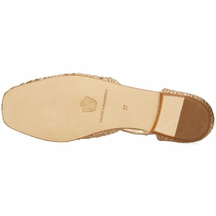 Melvin and Hamilton Melly 9 Gold Women Sandals