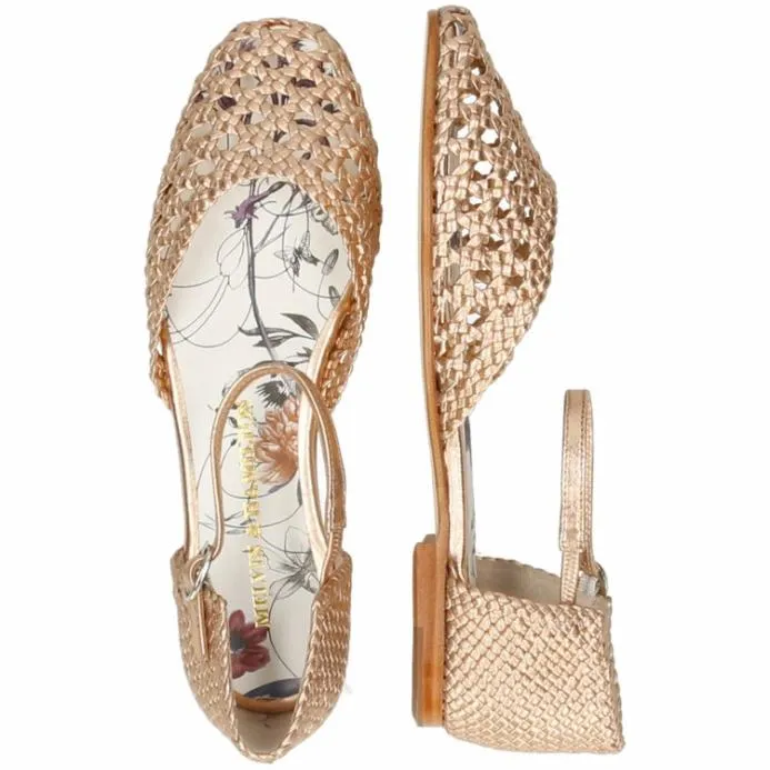 Melvin and Hamilton Melly 9 Gold Women Sandals