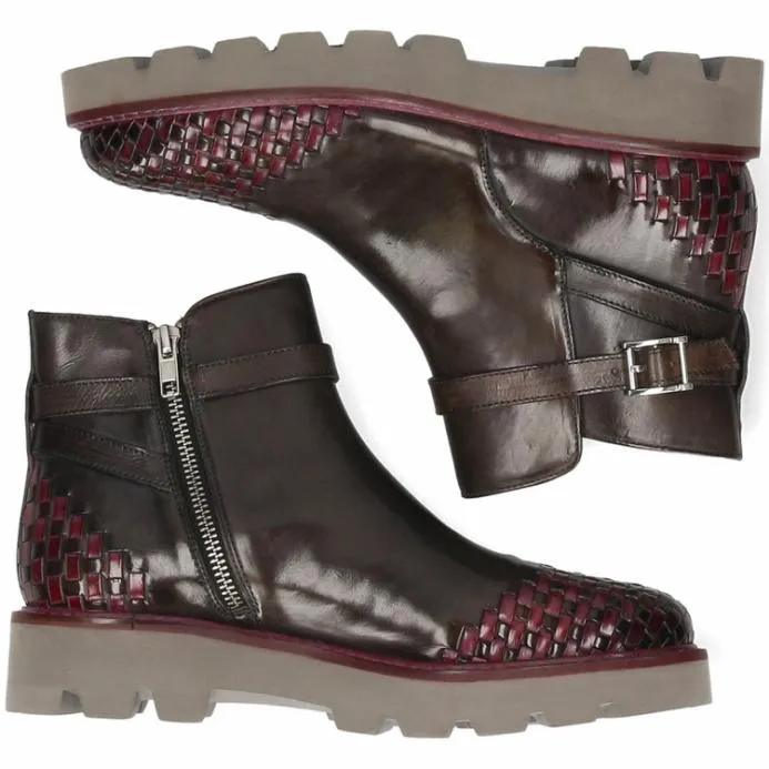 Melvin and Hamilton Molly 14 Grey Women Ankle Boots
