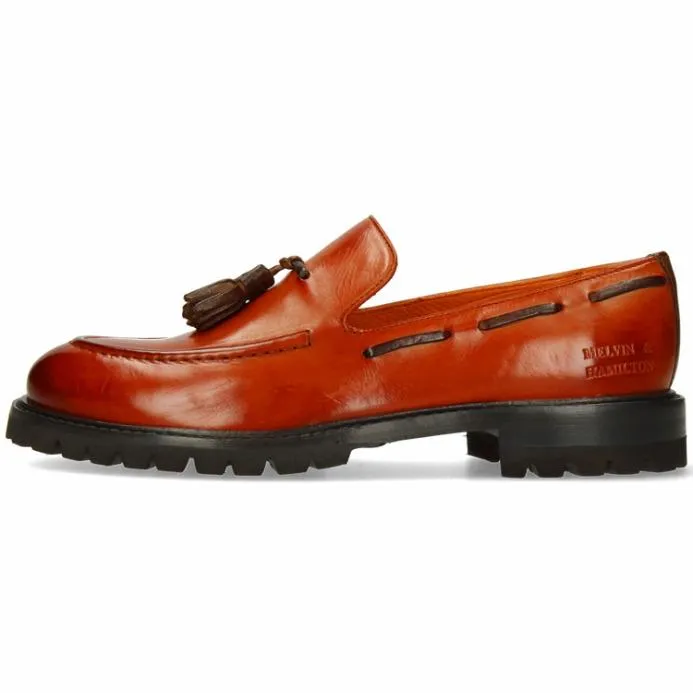 Melvin and Hamilton Regine 2 Orange Women Loafers