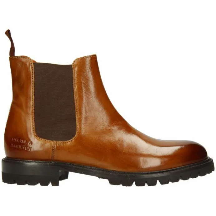 Melvin and Hamilton Regine 8 Brown Women Ankle Boots