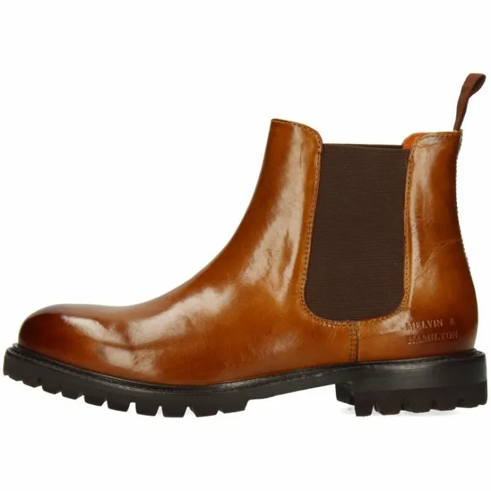 Melvin and Hamilton Regine 8 Brown Women Ankle Boots