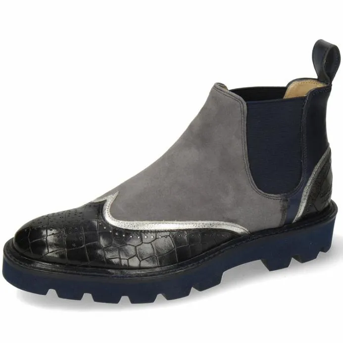 Melvin and Hamilton Sally 19 Blue Women Ankle Boots