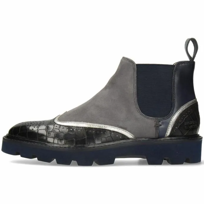 Melvin and Hamilton Sally 19 Blue Women Ankle Boots