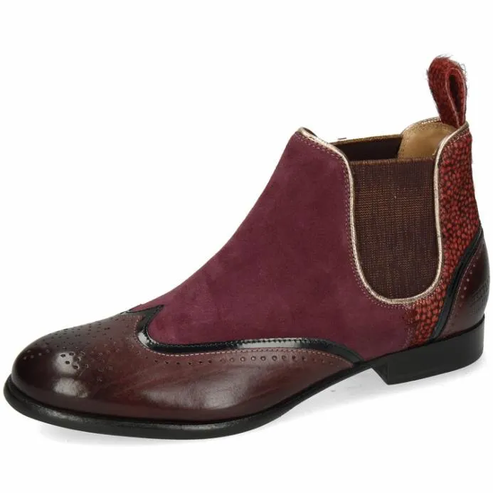 Melvin and Hamilton Sally 19 Purple Women Ankle Boots