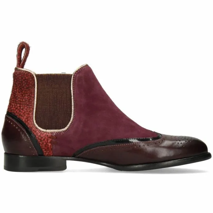Melvin and Hamilton Sally 19 Purple Women Ankle Boots