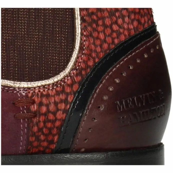Melvin and Hamilton Sally 19 Purple Women Ankle Boots