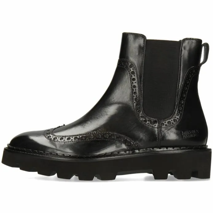 Melvin and Hamilton Sally 192 Black Women Ankle Boots