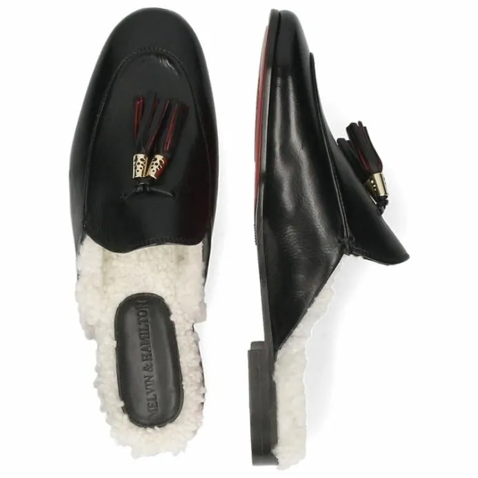 Melvin and Hamilton Scarlett 2 Black Women Mules
